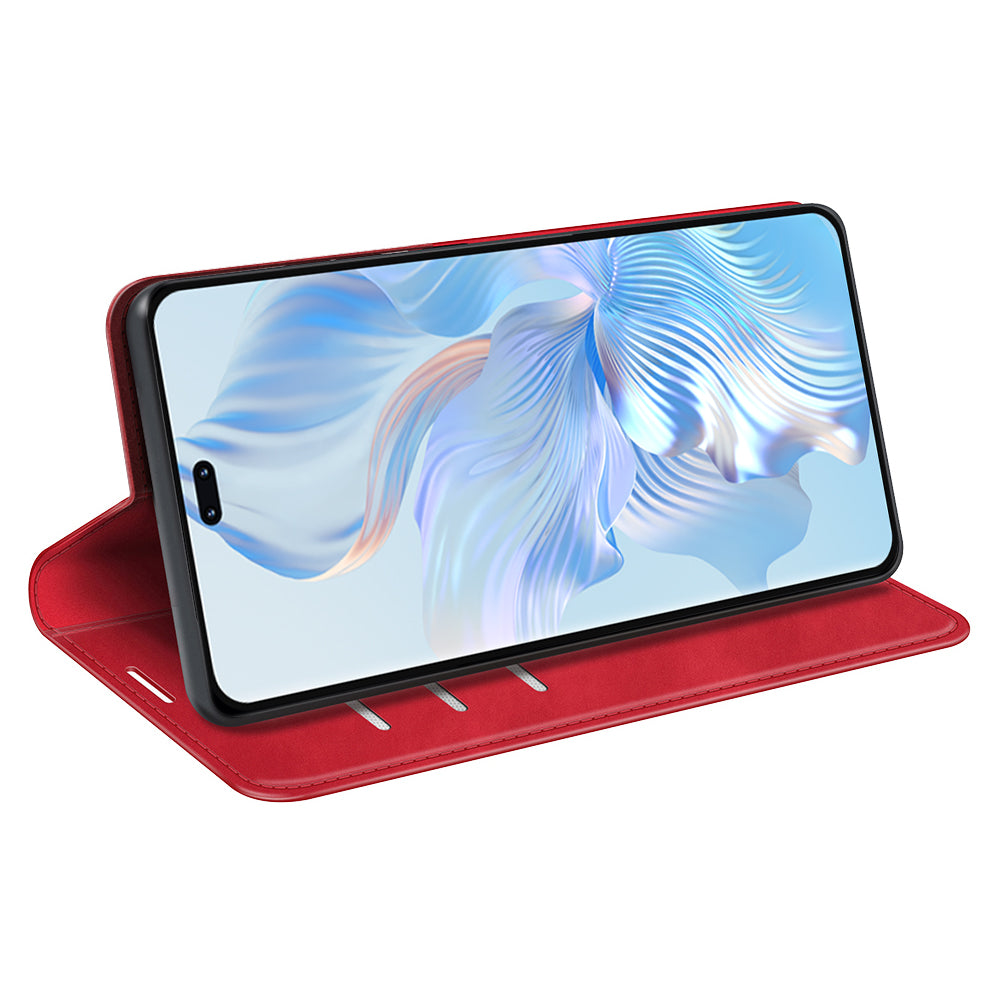 For Honor 80 Pro 5G Skin-touch Feeling Magnetic Auto-absorbed Wallet Case PU Leather Foldable Stand Flip Phone Cover For Honor 80 Pro 5G Skin-touch Feeling Magnetic Auto-absorbed Wallet Case PU Leather Foldable Stand Flip Phone Cover